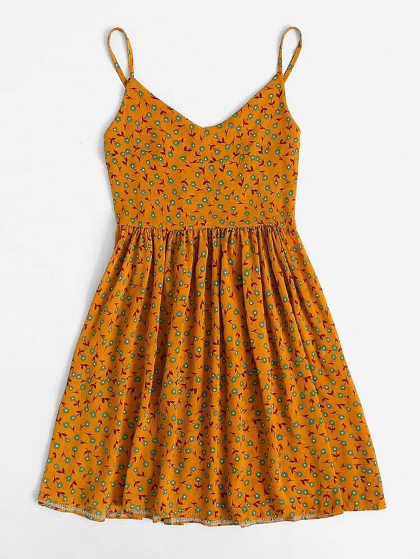 Moda Ditsy Floral Print Fit & Flare Mini Dress | $MXN182.00