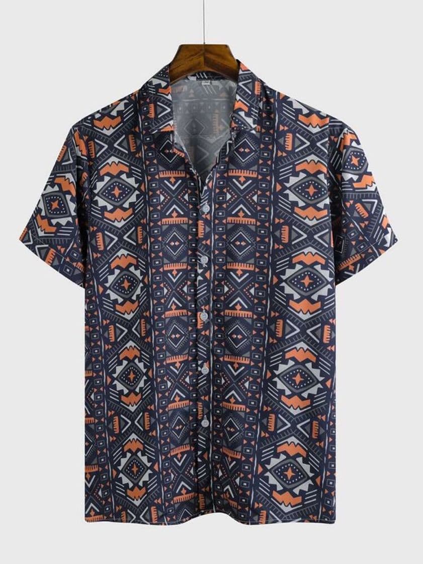 Moda Camisa Con Estampado Geométrico | $MXN295.00