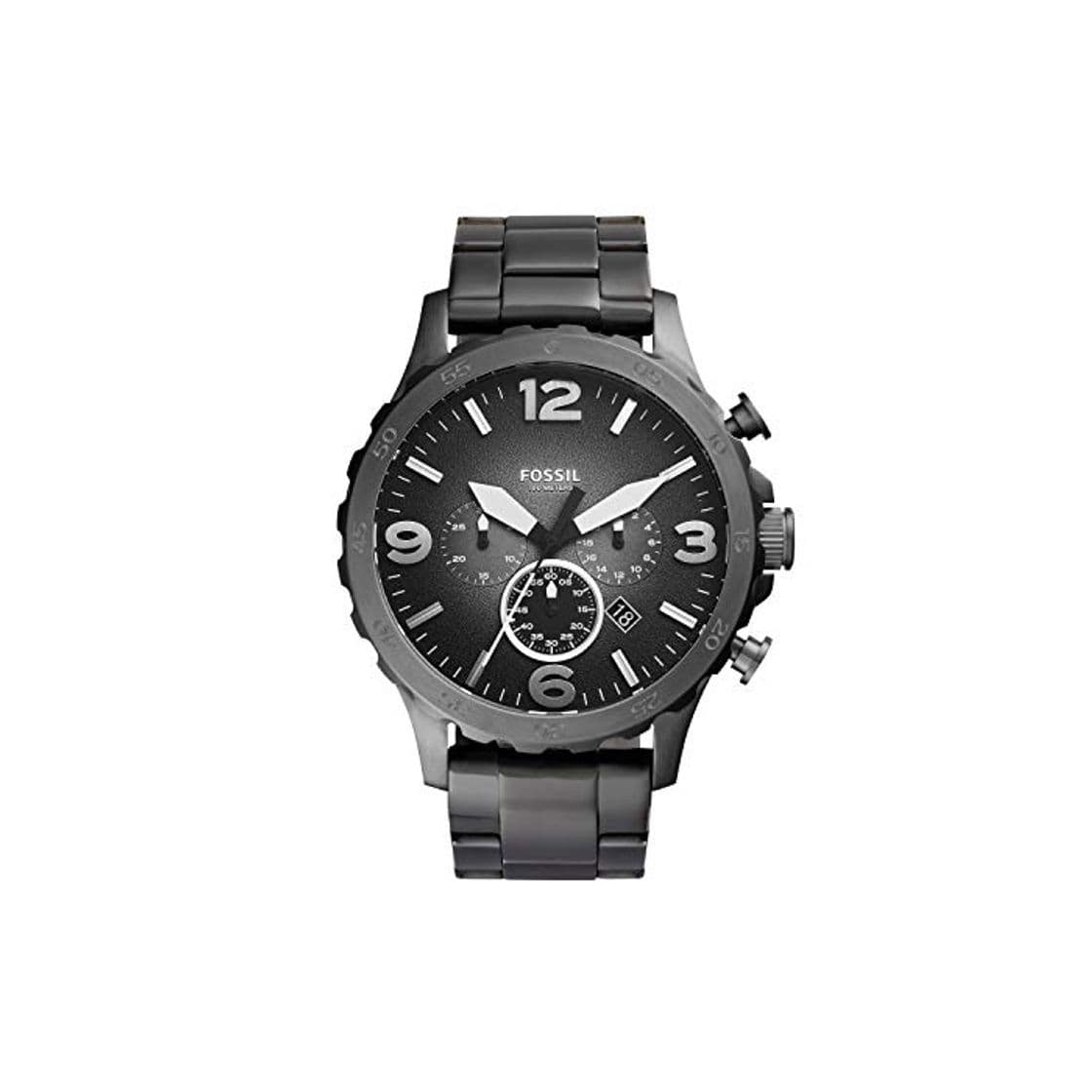 Moda Fossil Reloj Cronógrafo para Hombre de Cuarzo con Correa en Acero Inoxidable JR1437