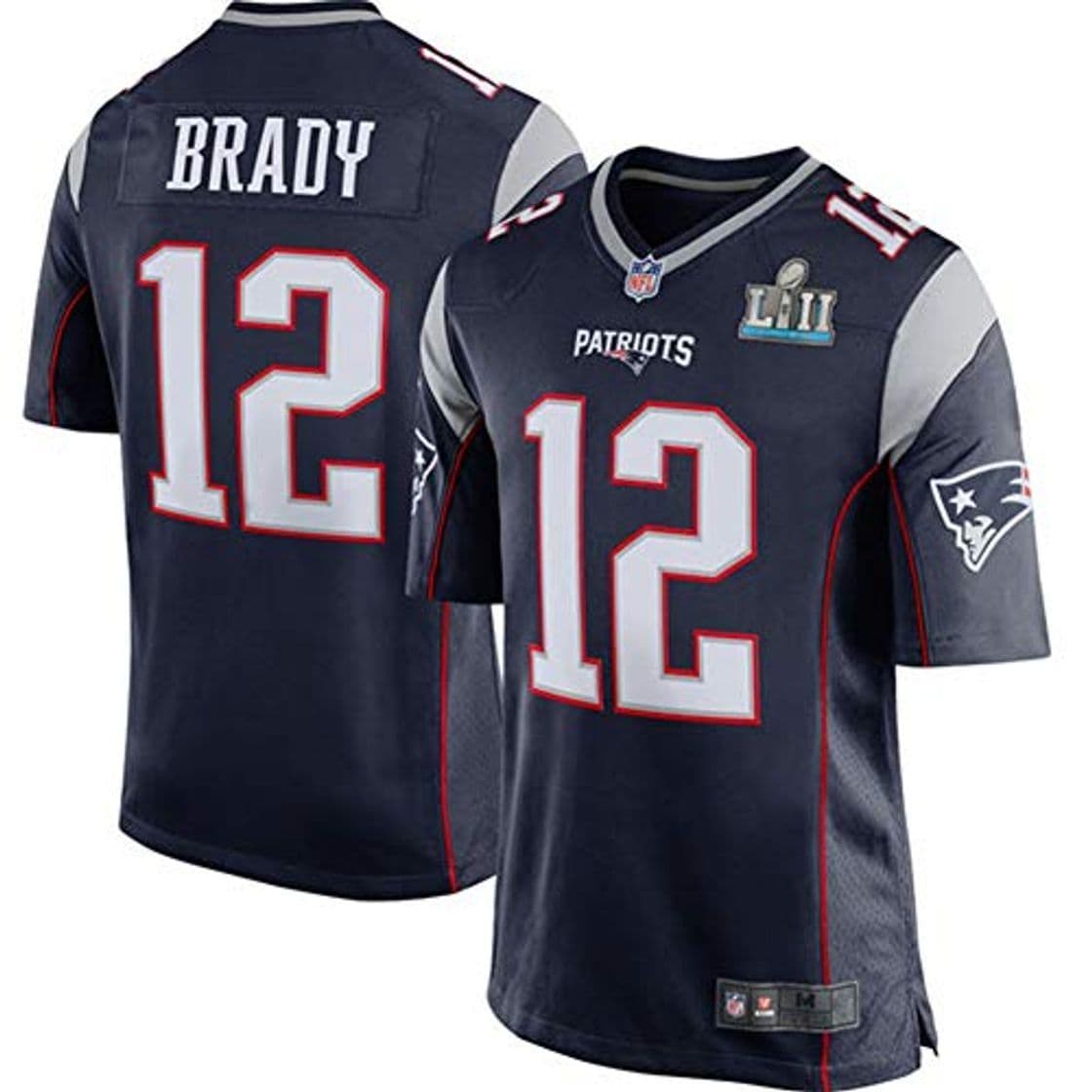 Product HFJLL NFL Football Jersey Patriots Brady 12# Camiseta