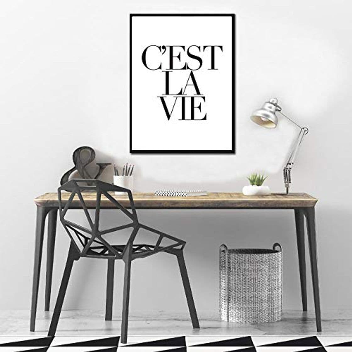 Producto Rudxa C'est La Vie French Nursery Poster Impresiones en Lienzo Pinturas Wall