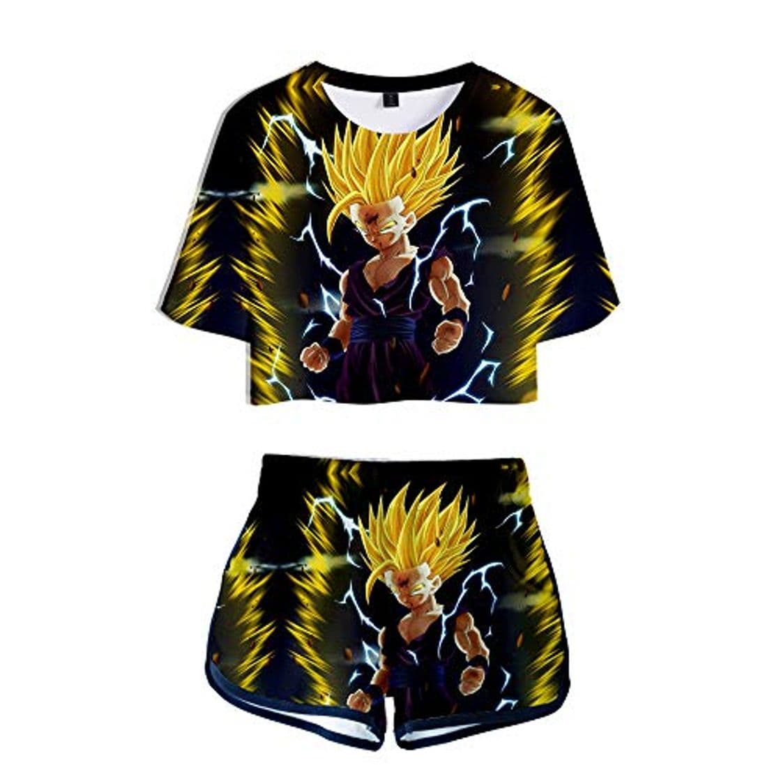 Moda Dragon Ball Set Crop Tops