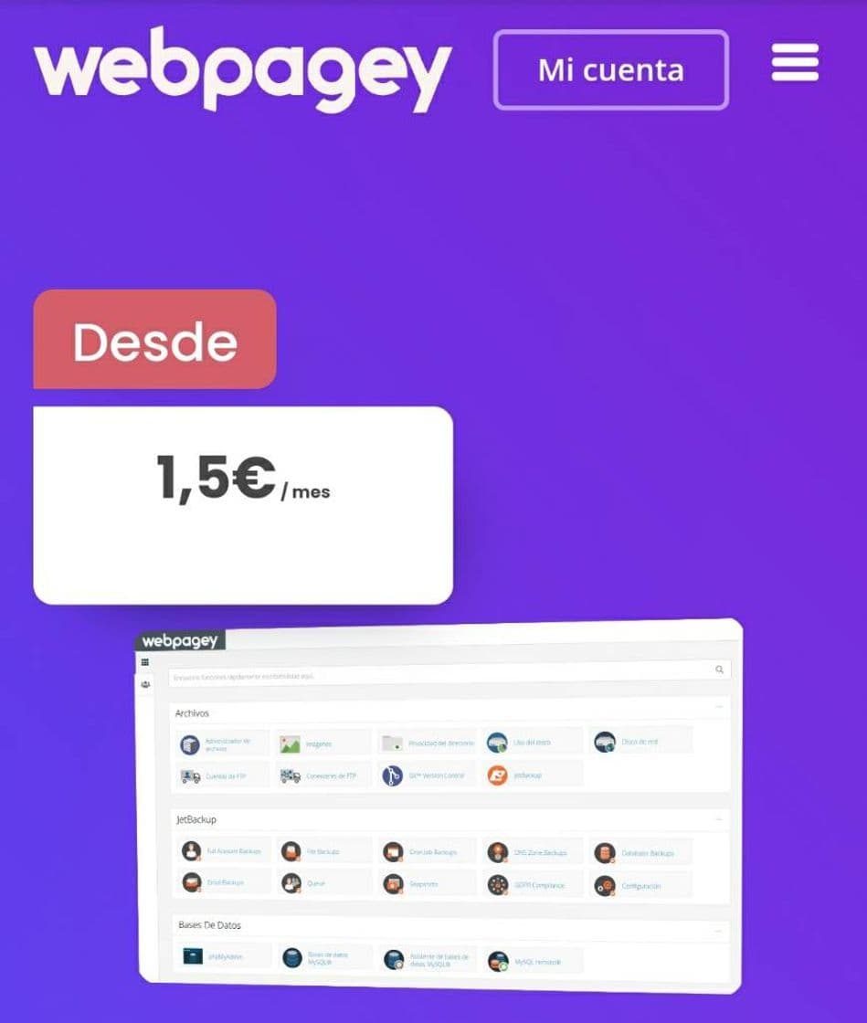 Moda webpagey - tu web por muy poco