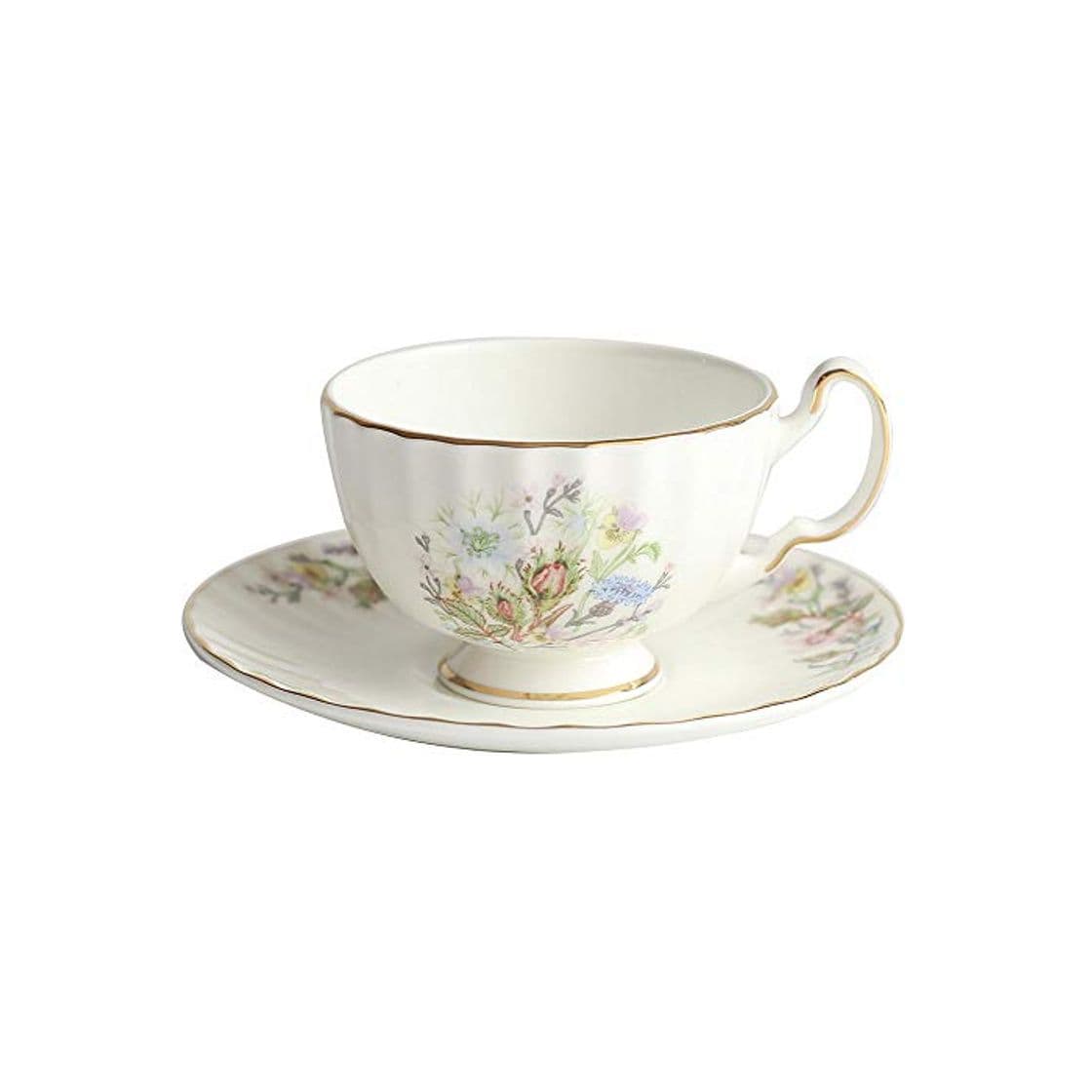 Producto wknbb Taza De Café De Flores Europeas con Plato De Mango Tazas