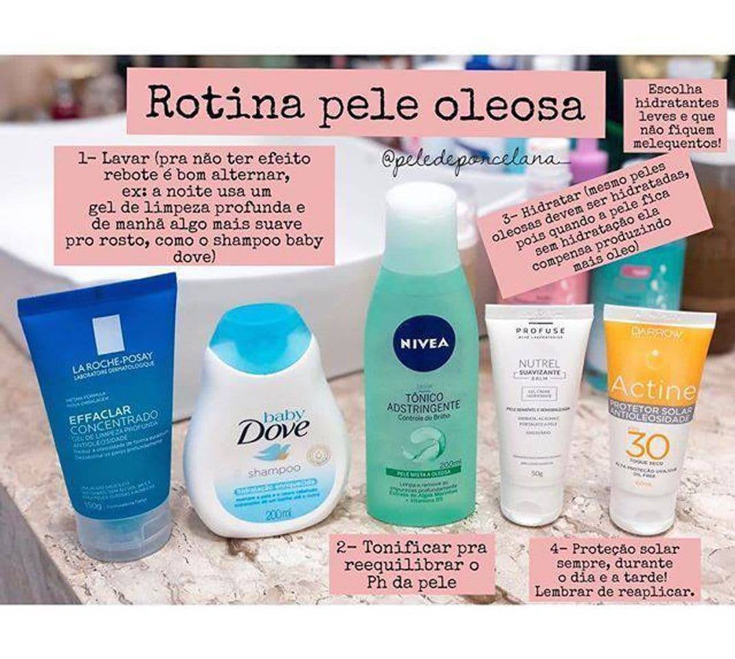 Moda Rotina para pele oleosa