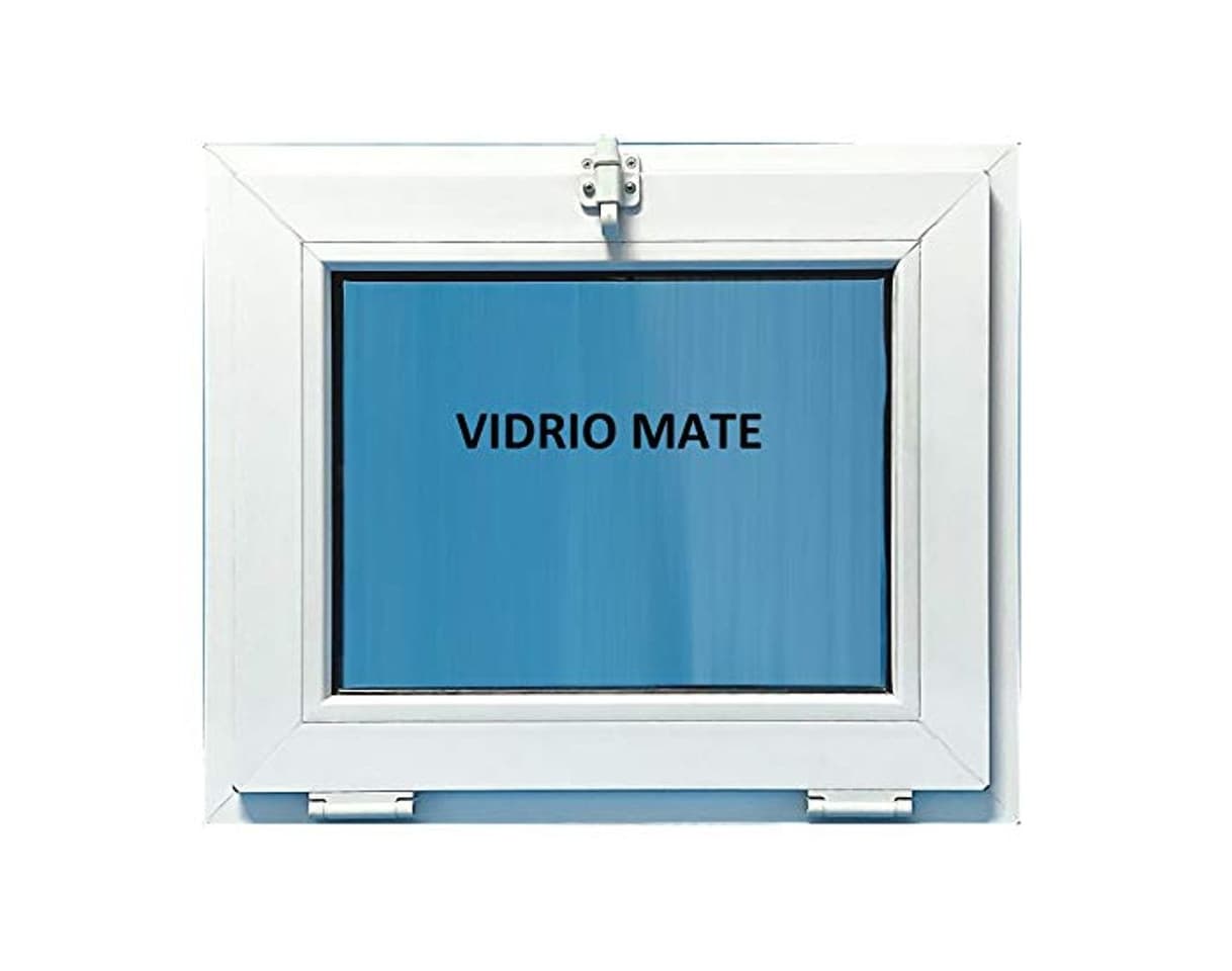 Producto V08M) Ventana Pvc Baño 600x500 Golpete Abatible Climalit Mate