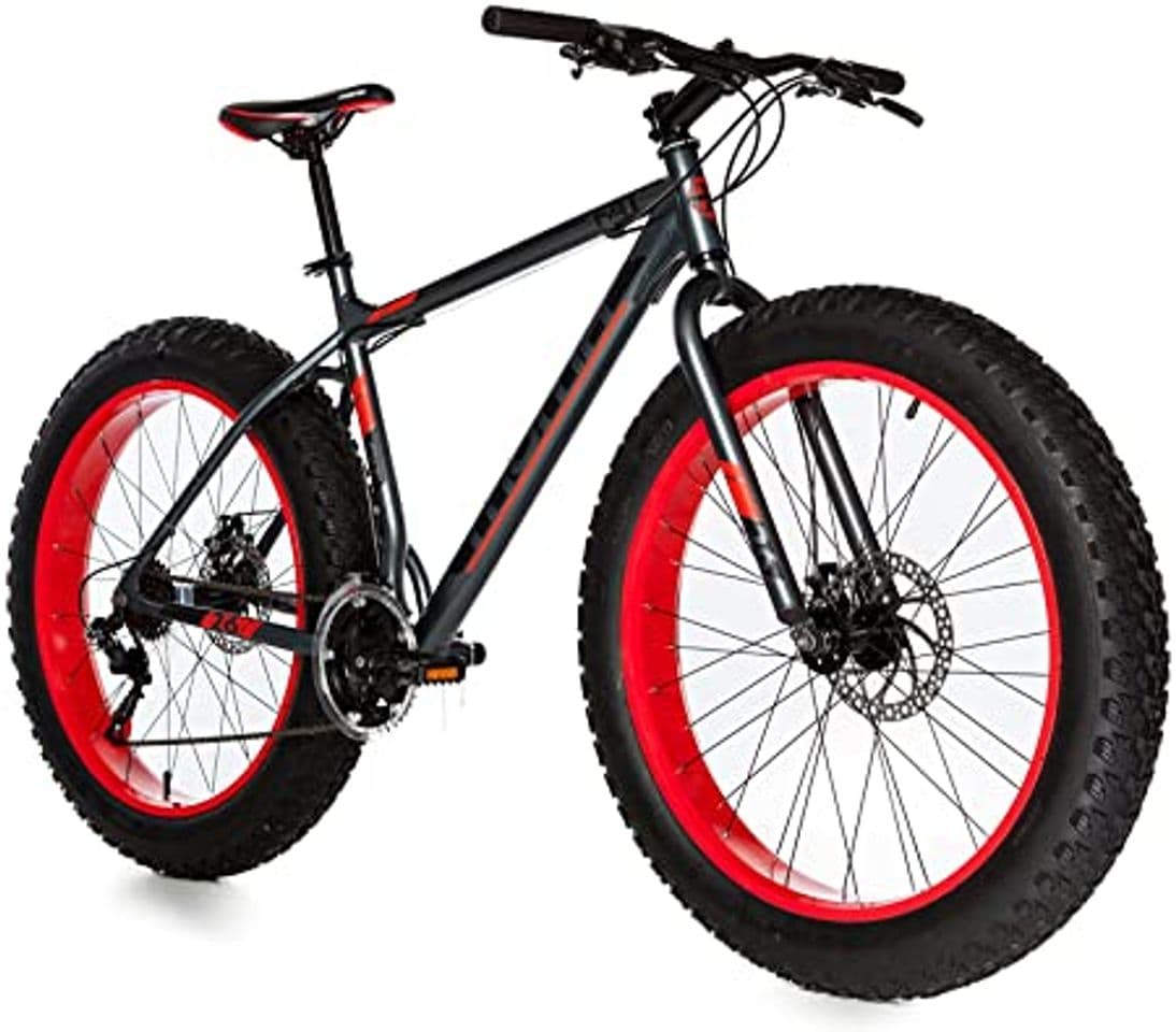 Producto Moma Bikes Bicicleta Montaña  FAT 26"Alu, SHIMANO 21V, Doble Freno Disco.