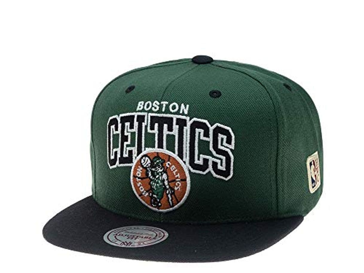 Fashion Mitchell & Ness Gorras Boston Celtics Team Arch Green