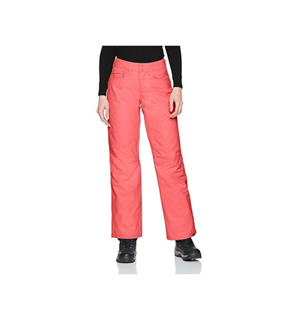 Fashion Roxy Backyard PT Pantalones para Nieve, Mujer, Rosa