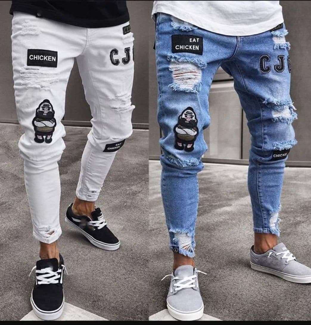 Fashion Pantalón hombre hip hop Slim jeans