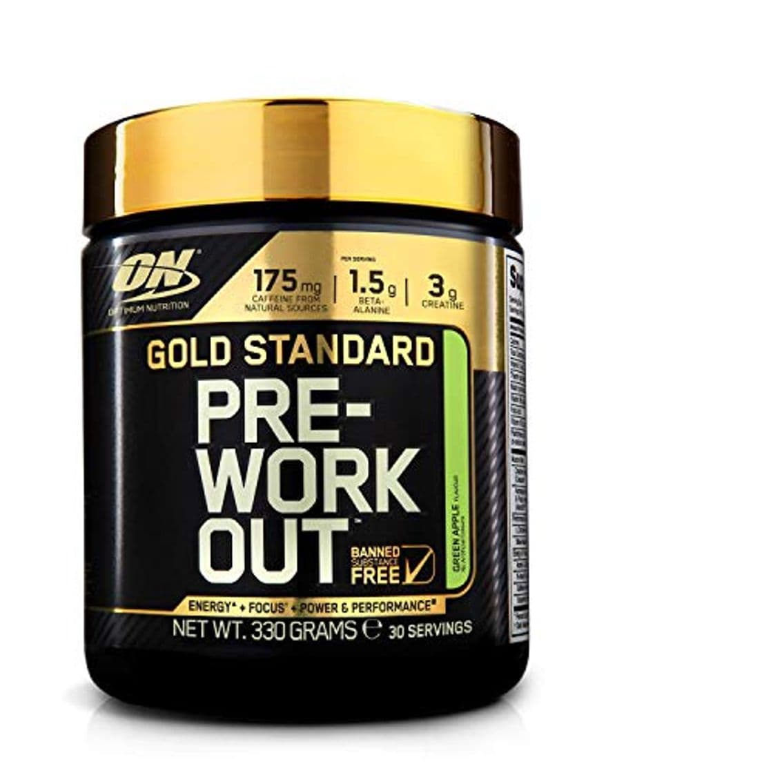 Producto Optimum Nutrition ON Gold Standard Pre Workout en Polvo con Creatina Monohidrato