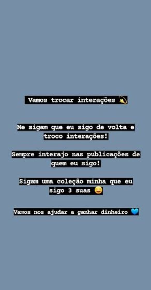 Fashion Vamos trocar interações 💙