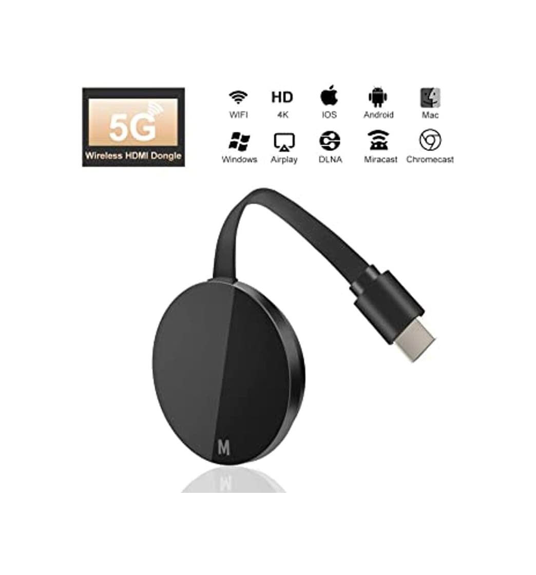 Producto Wireless WiFi Display Dongle HDMI WiFi Dongle Inalámbrico con Pantalla 4K HD,