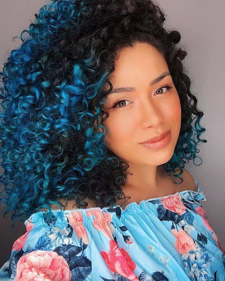 Fashion Esse cabelo azul💙