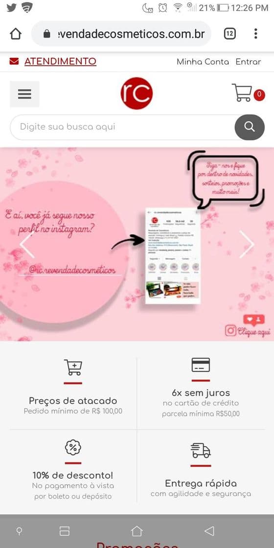 Moda  Revenda de cosméticos! 