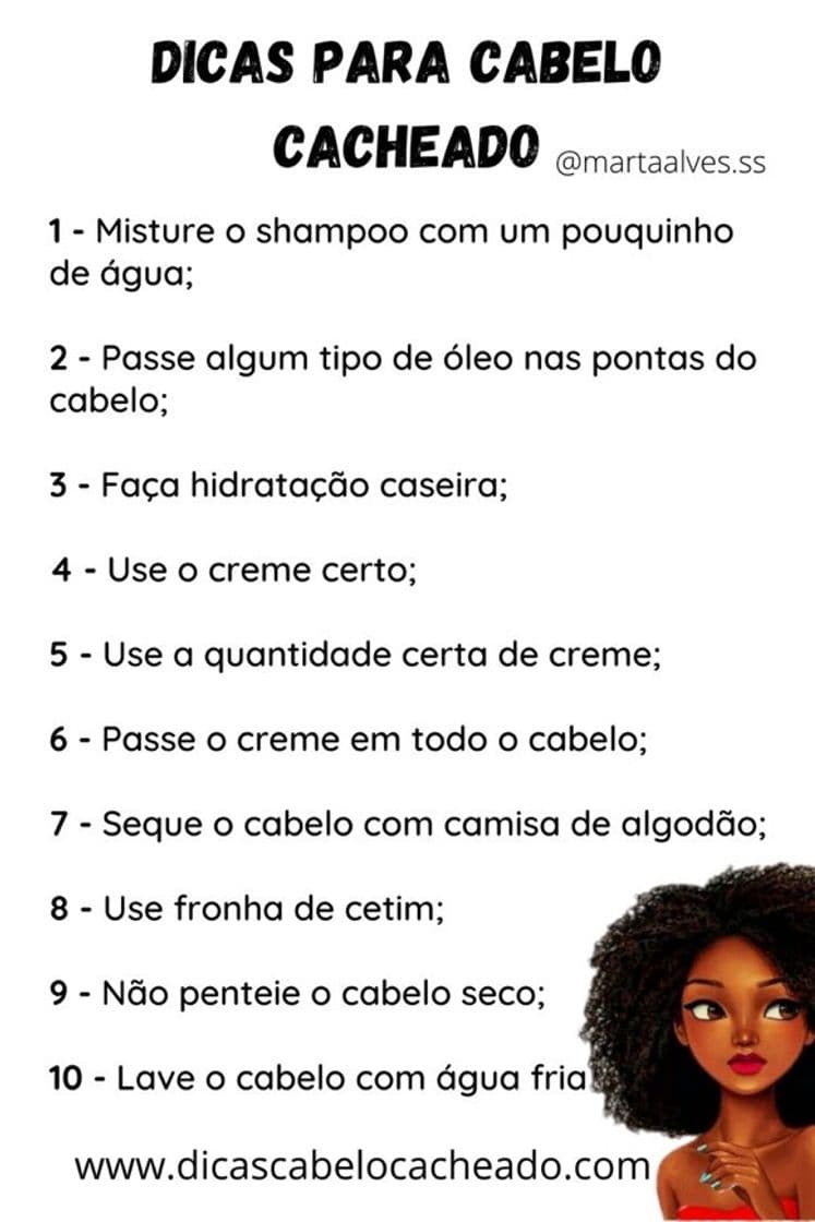 Moda Cuidados com cabelo cacheado 