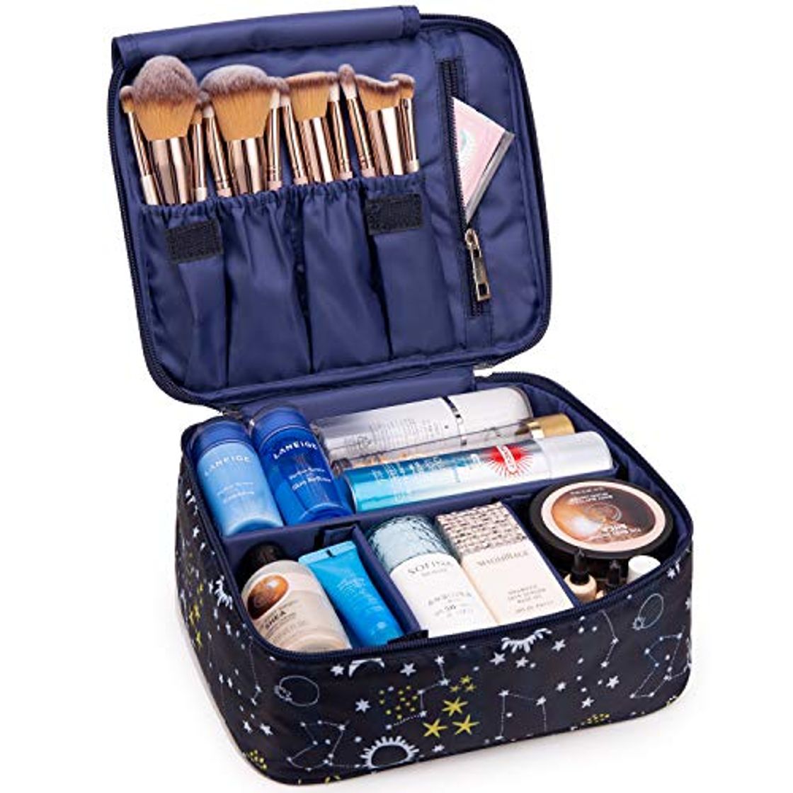 Fashion Neceser de Viaje para Maquillaje, Organizador Grande para Mujeres y niñas