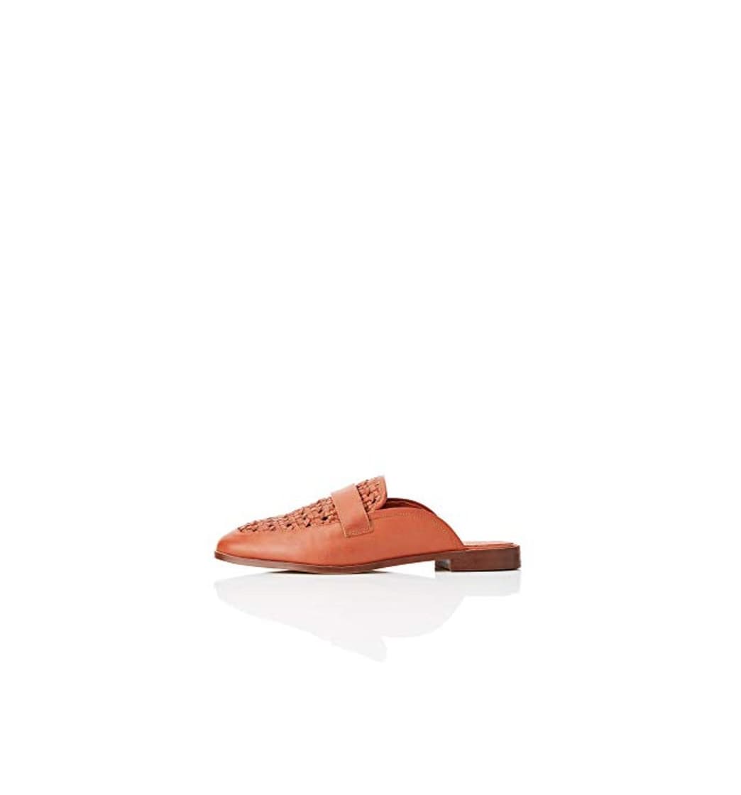 Product find. Backless Woven Loafer Mules