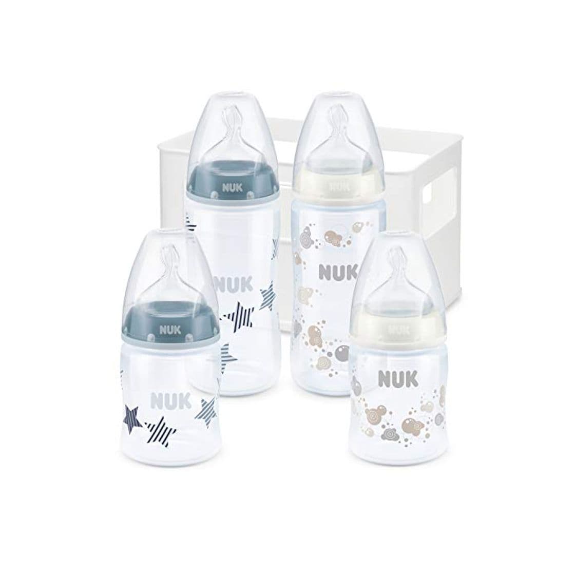 Producto NUK First Choice Plus 10225106 Boy Juego de 4 biberones anti-cólico incluyendo