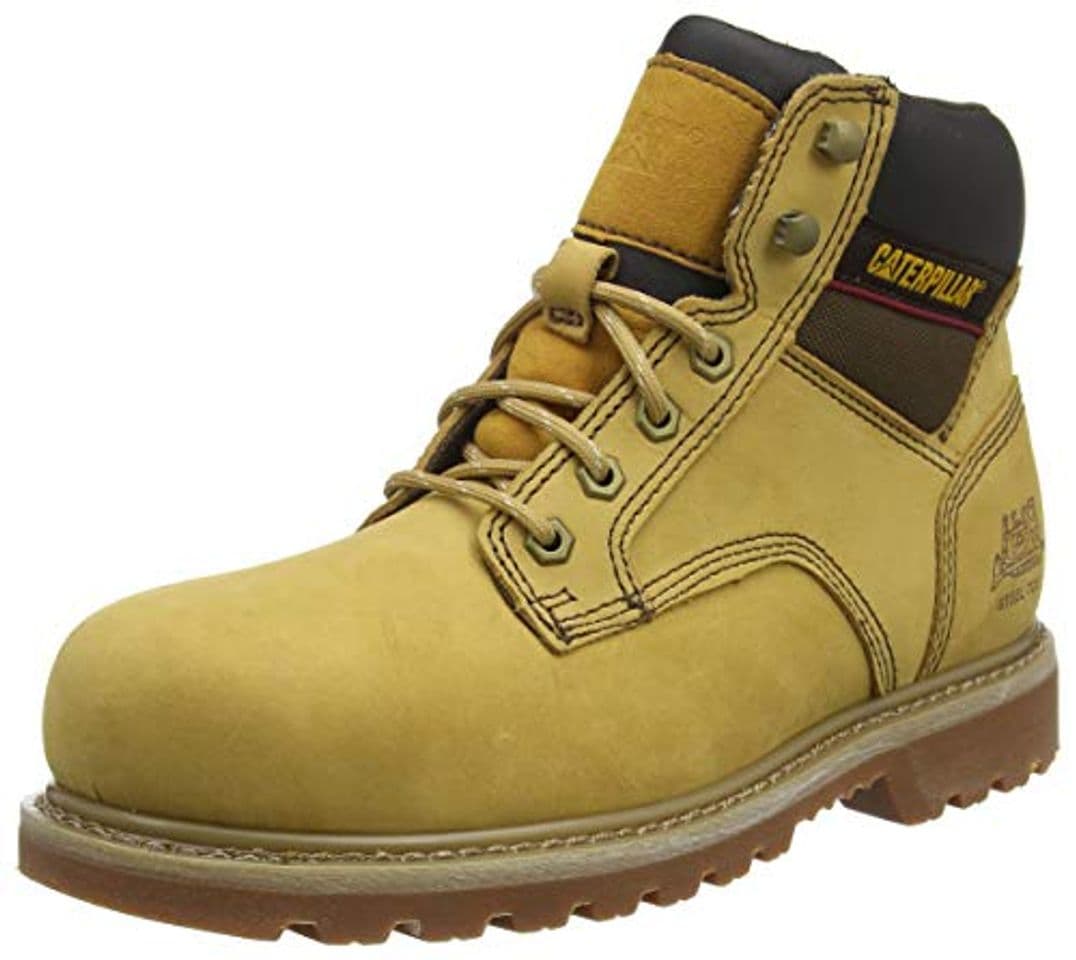 Moda Cat Footwear Tracker, Botas de Trabajo para Hombre, Beige