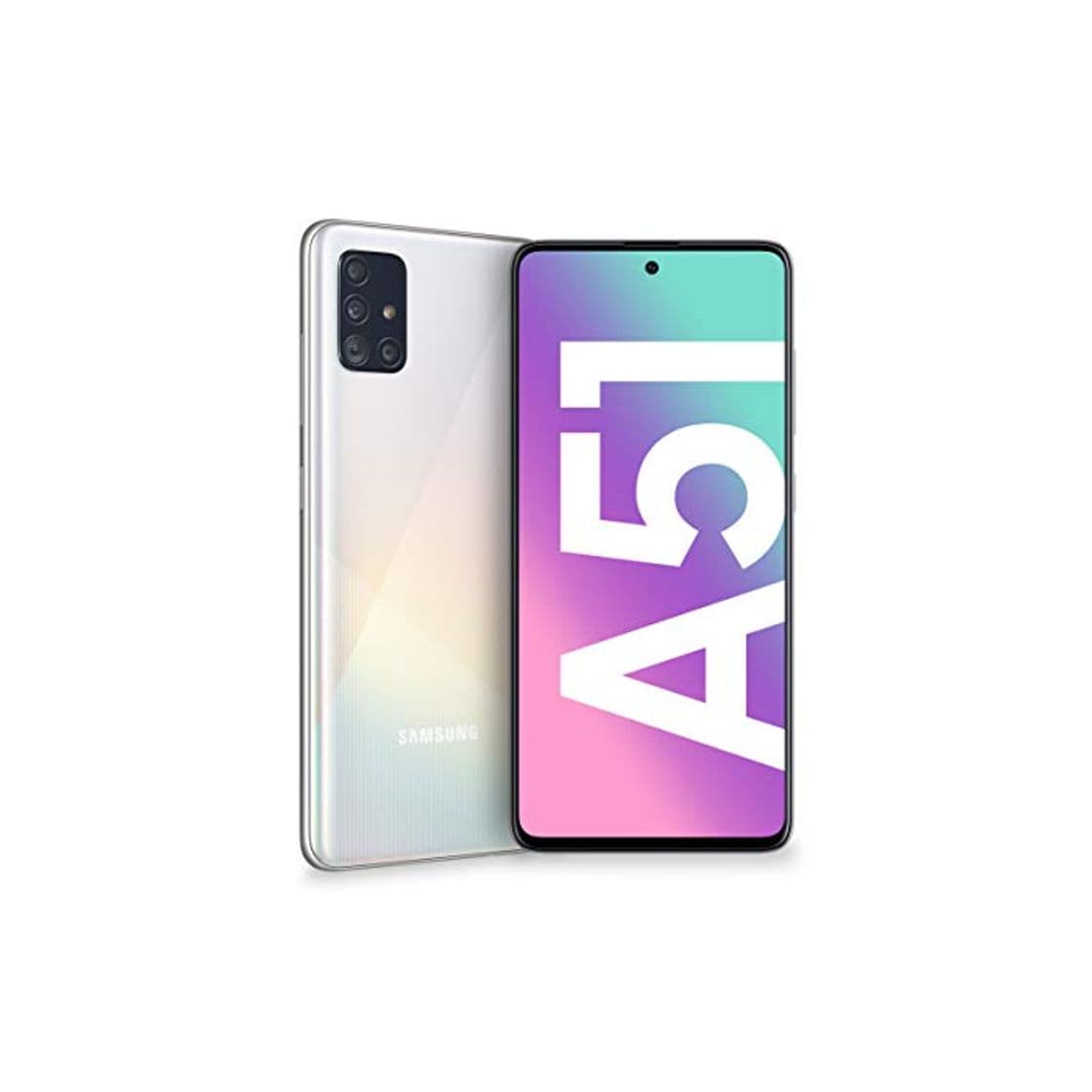 Electrónica Samsung Galaxy A51 Smartphone, Pantalla 6.5" Super AMOLED, 4 cámaras traseras, 128