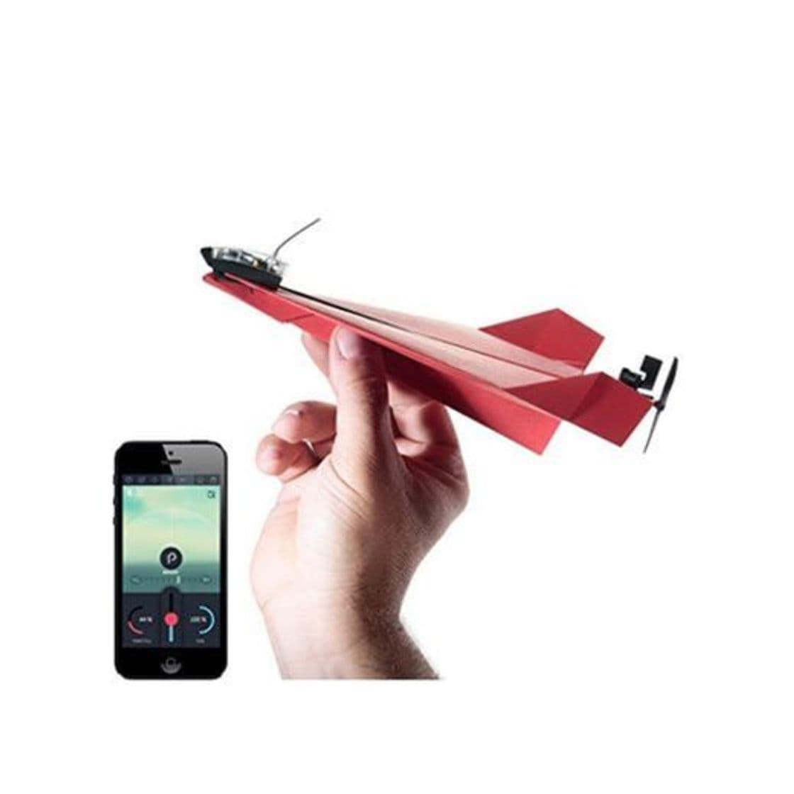 Producto PowerUp 896964 - Aeroplano de papel compatible con smartphones, rojo , color