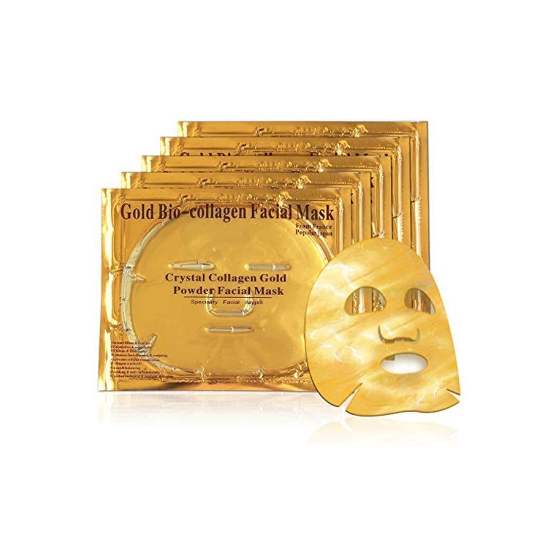 Producto Mascarilla hidratante facial de oro 24k y colageno para tratamiento facial antiarrugas