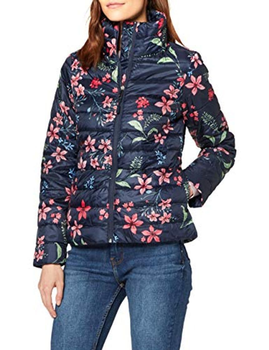 Moda Springfield 6.T.Acolchada Light Weigh Print Chaqueta, Azul