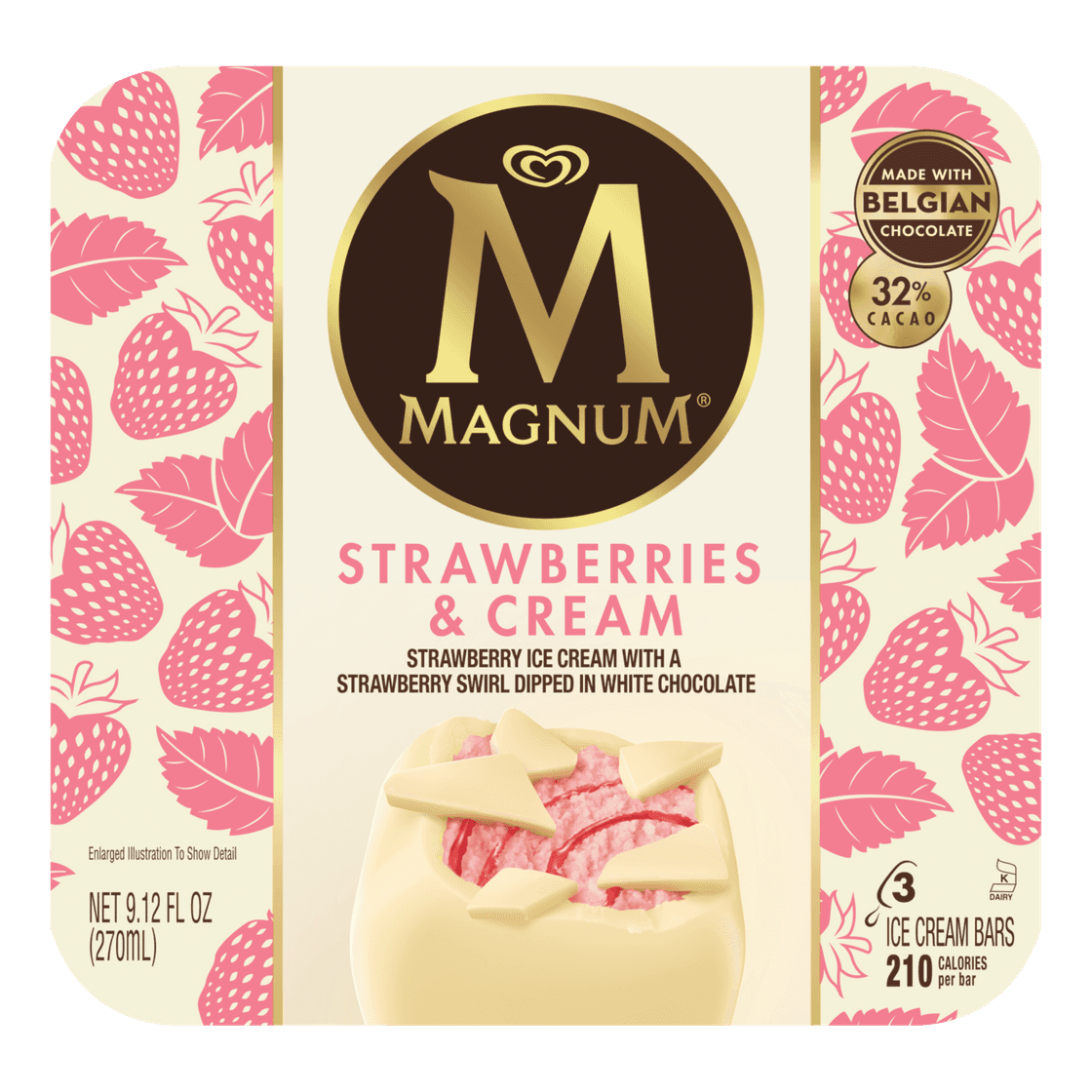 Product Magnum Strawberry & White 