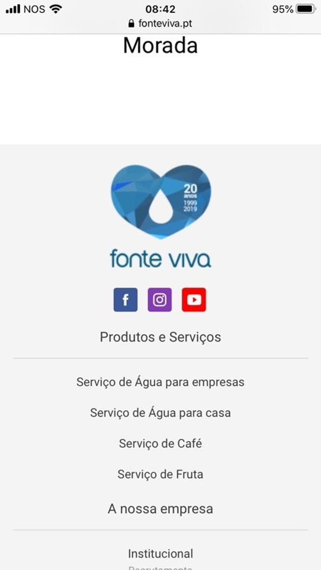 Restaurantes Fonte Viva Distribuidora de Água e Gás