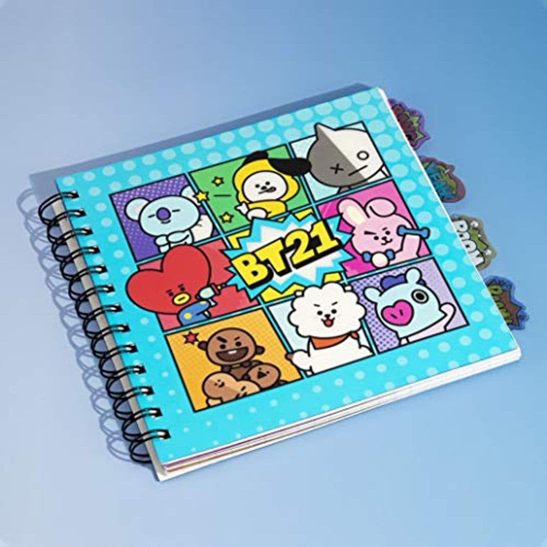 Producto BT21 - Cuaderno con divisores