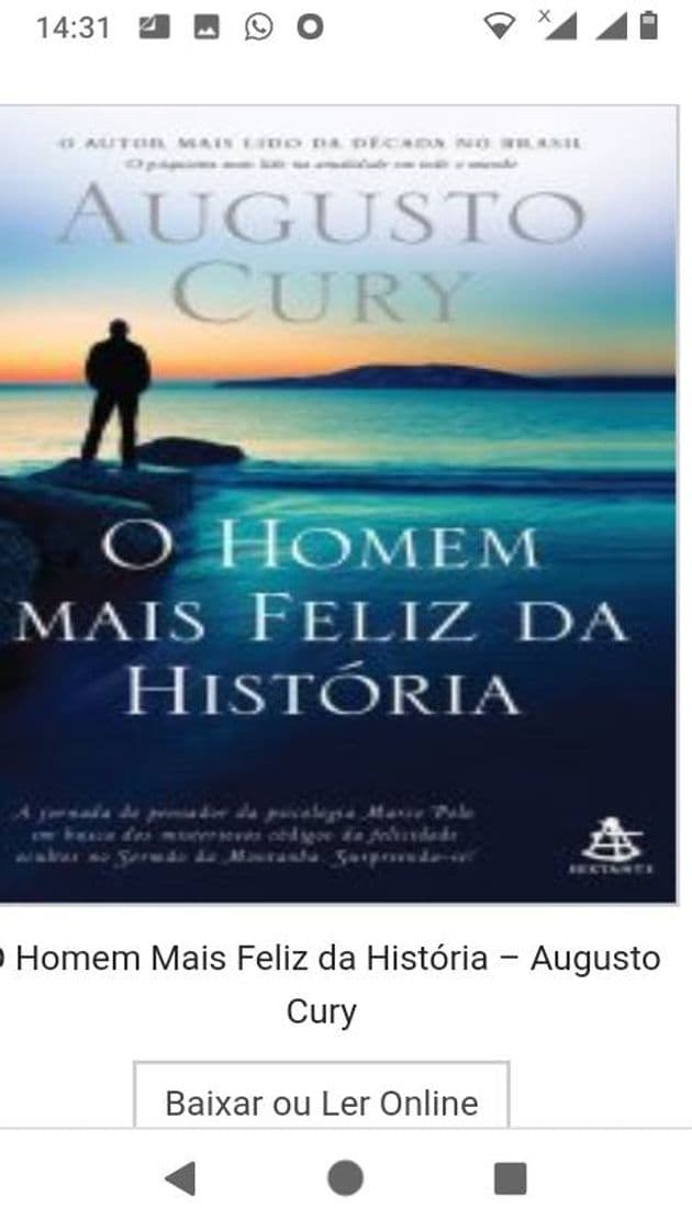 Moda O Homem Mais Feliz da História – Augusto Cury 