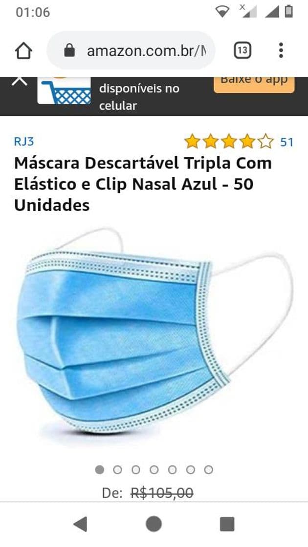 Fashion Máscara.