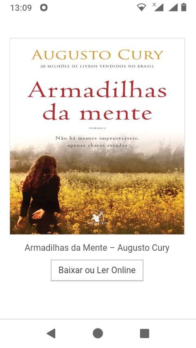 Moda Armadilhas da Mente – Augusto Cury 