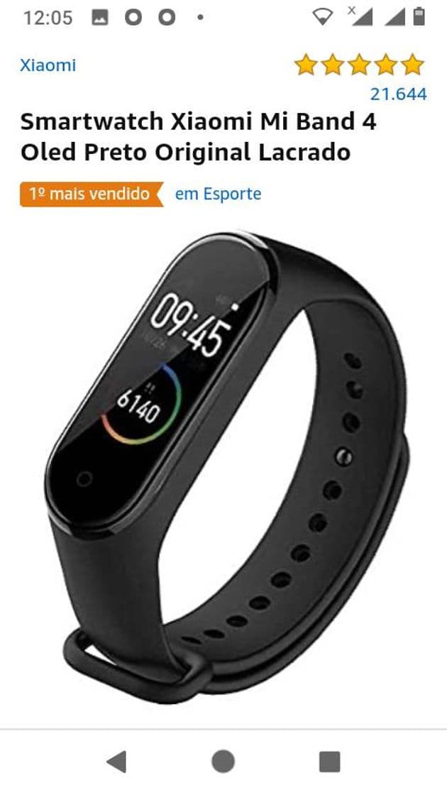 Fashion Smartwatch Xiaomi Mi Band 4 Oled Preto Original Lacrado: Amazon ...