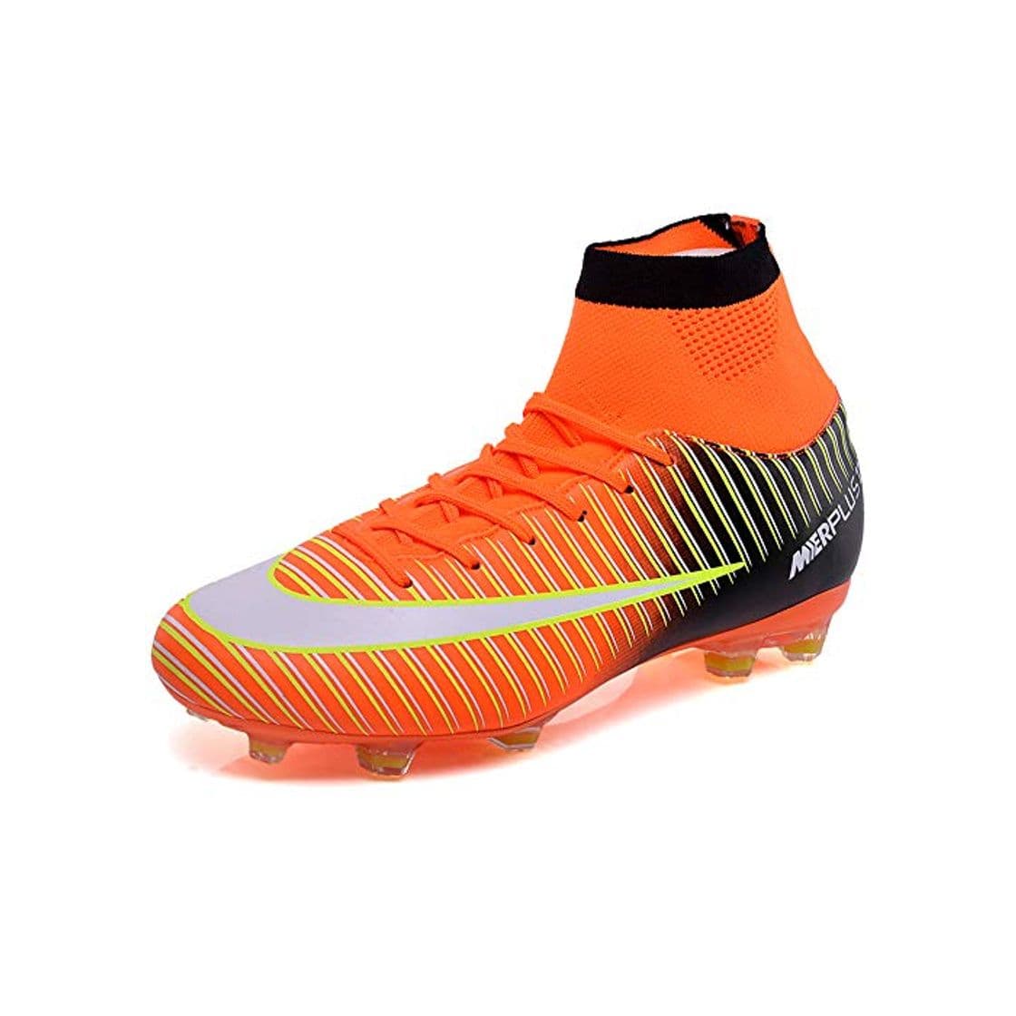 Fashion BOLOG Zapatos de Fútbol Hombre Spike Aire Libre Profesionales Atletismo Training Botas de Fútbol Ligero Tacos Futbol Zapatos de Deporte