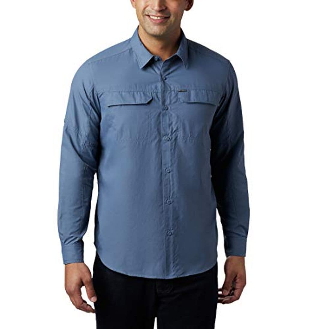 Moda Columbia Silver Ridge 2.0 Camisa de Manga Larga, Hombre, Azul