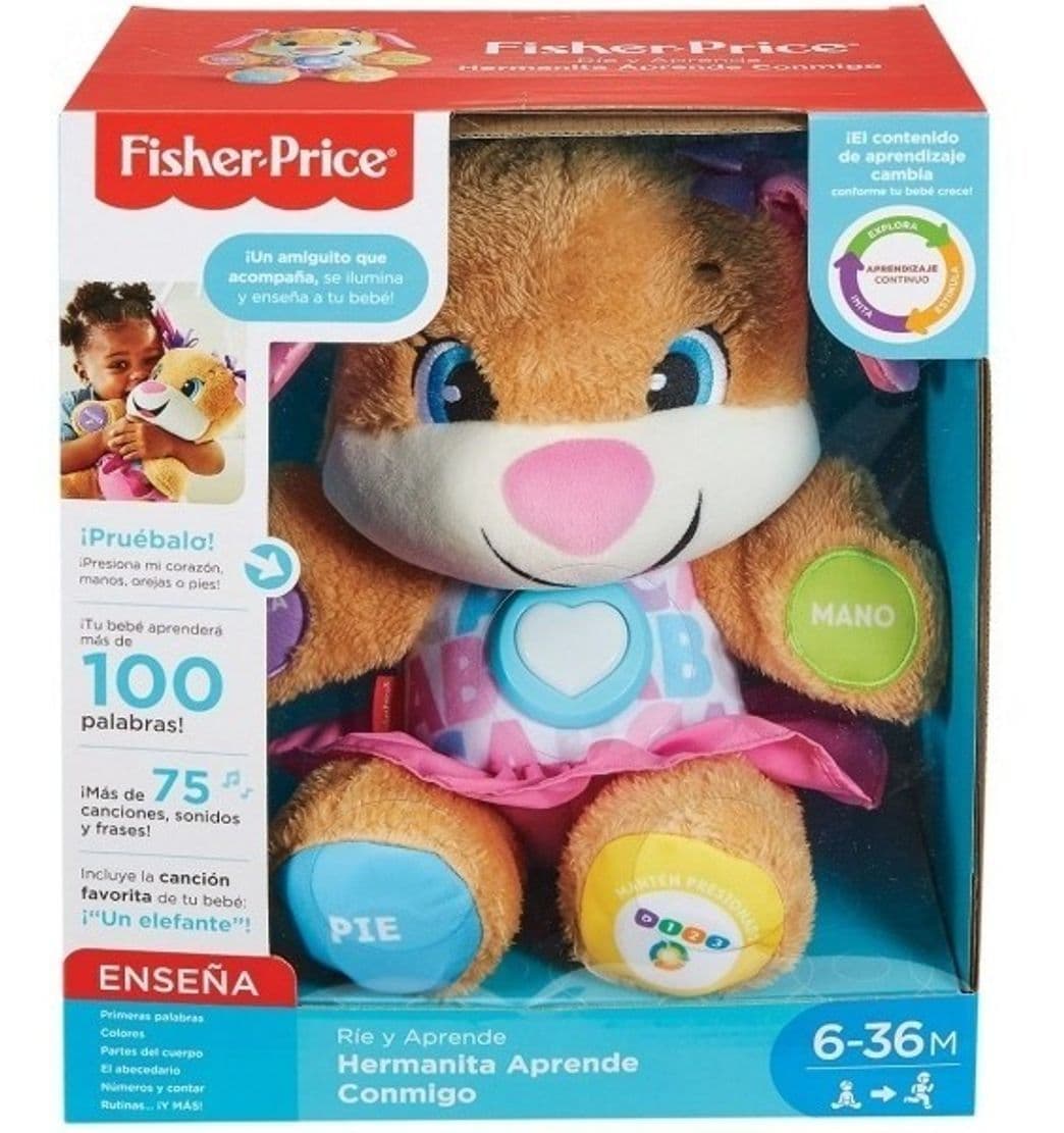 Moda Fisher price Rie y aprende hermanita aprende conmigo 