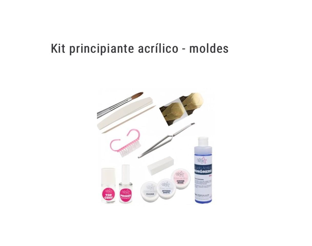 Producto Kit principiante acrílico con moldes