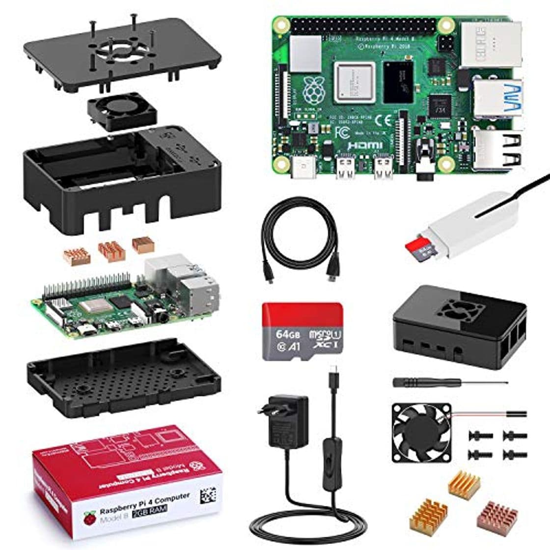 Product Bqeel 【Promoción】 Raspberry Pi 4 Model B 【2GB RAM