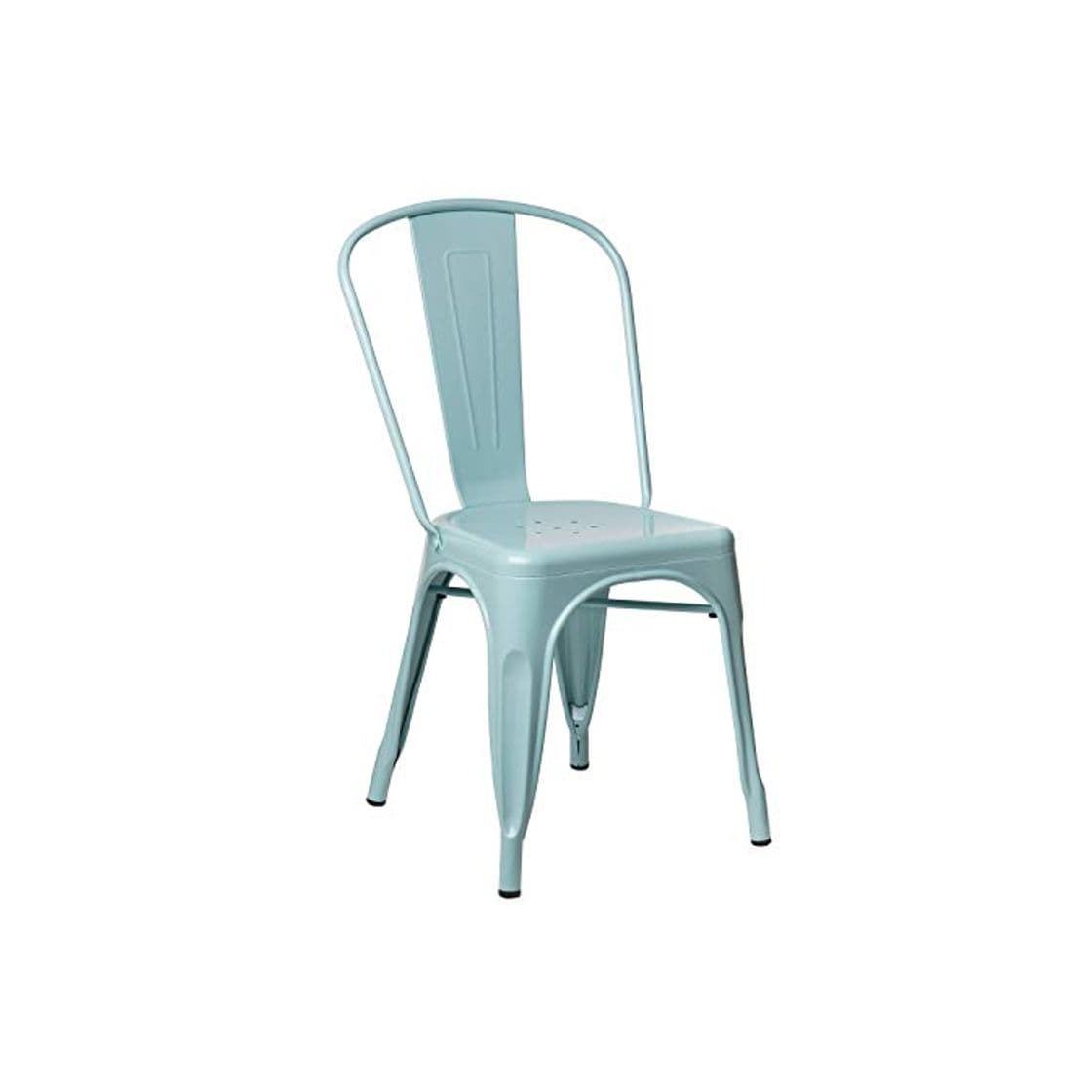 Product SKLUM Silla LIX Azul Isla Paraíso Comedor Estilo Industrial Acabado Brillante