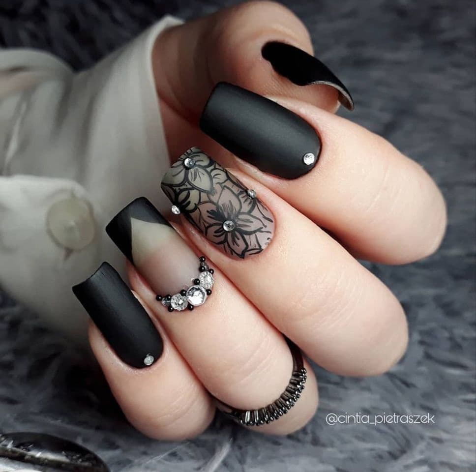 Fashion Black nails 🖤✔️