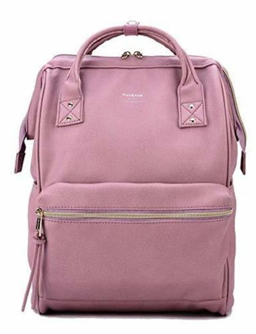 Producto Kah&Kee Mochila Cuero portatil Compartimiento para Laptop Universidad Casual Mujer Hombre