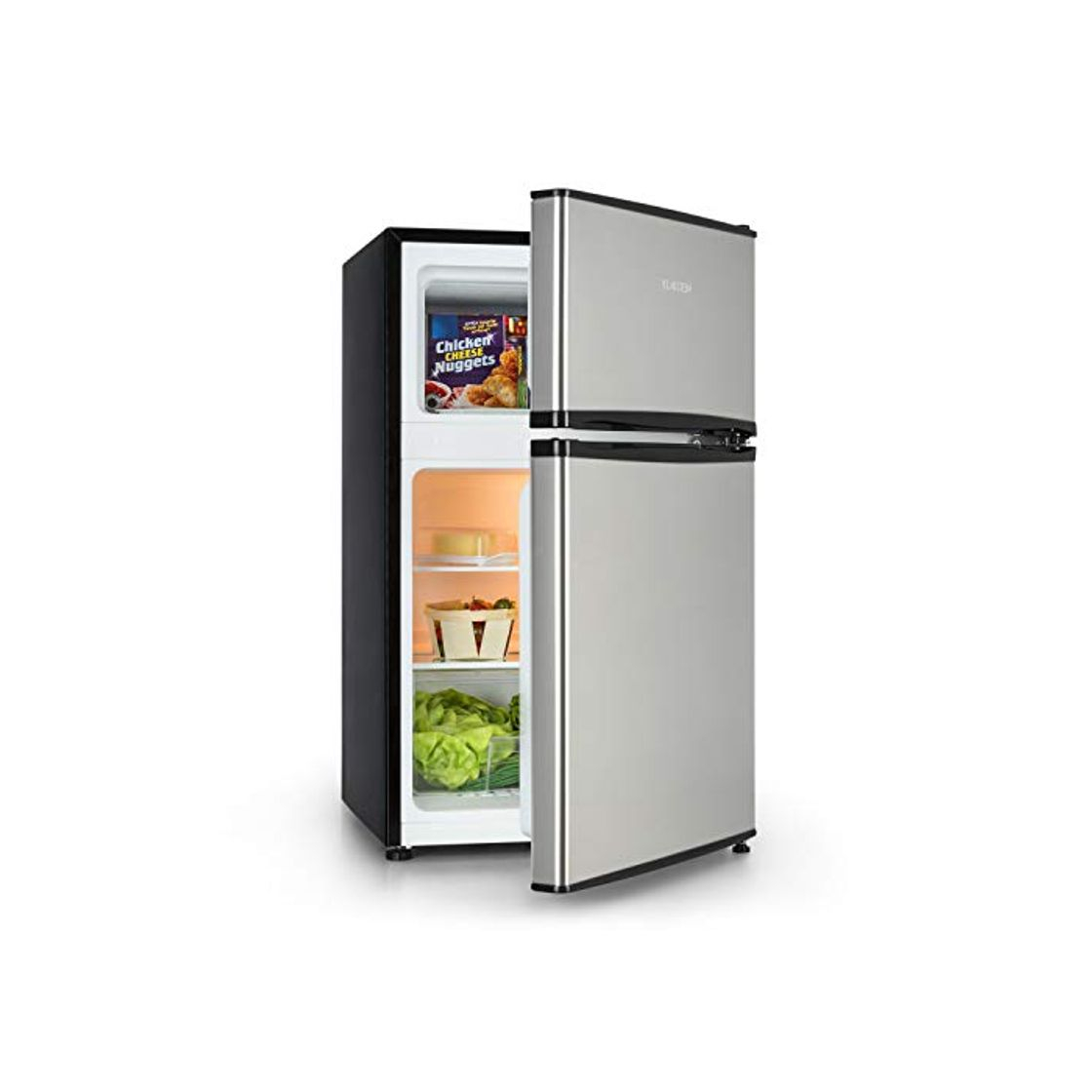 Product Klarstein Big Daddy Cool Nevera con congelador - Refrigerador, 90 litros de