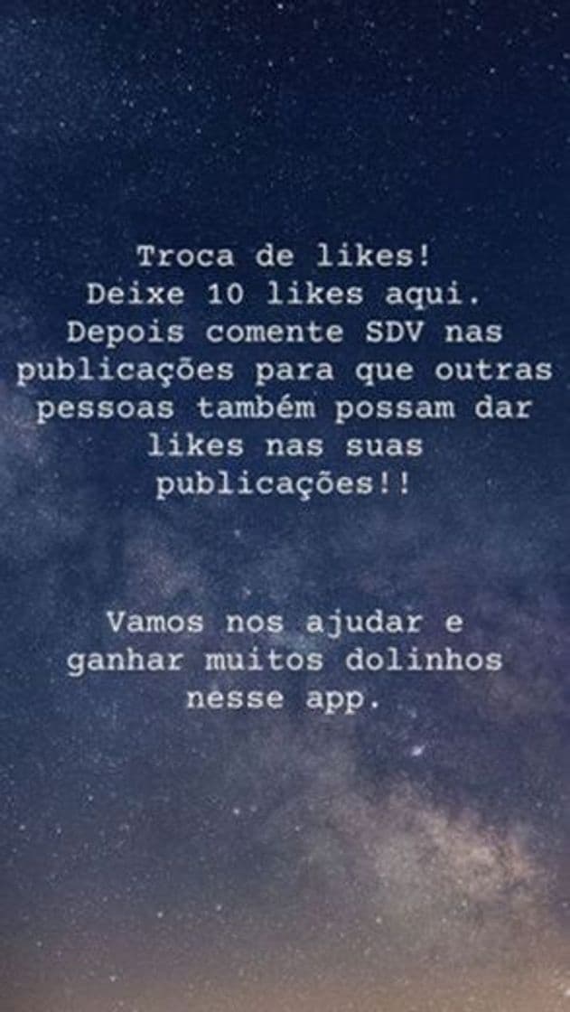 Moda troca de likes 🔁