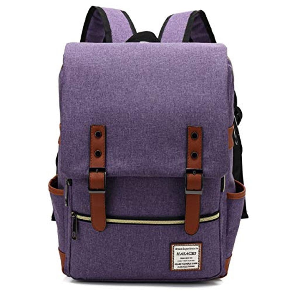 Moda HASAGEI Mochila Unisex de Lona Mochila del Ordenador Portátil Mochila Escolar Vuelta