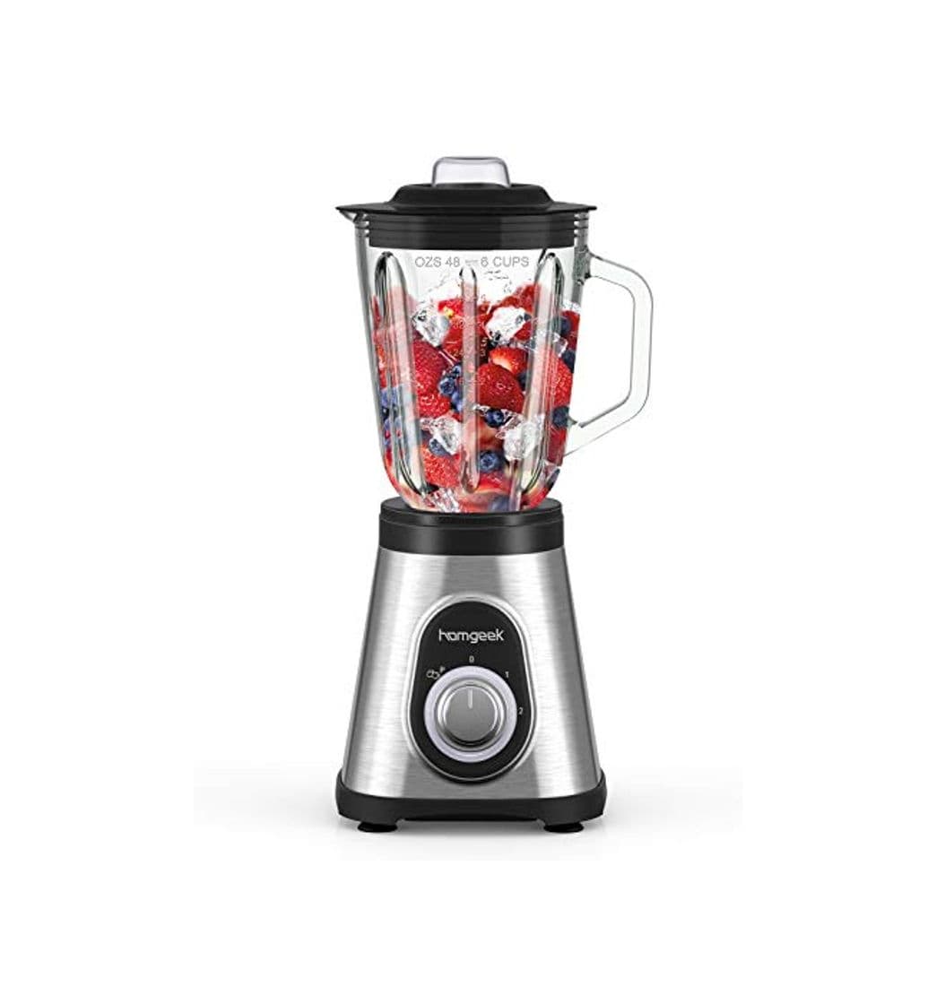 Producto homgeek Batidora de Vaso, Licuadora Profesional 700W, Batidora Smoothies con Jarra de