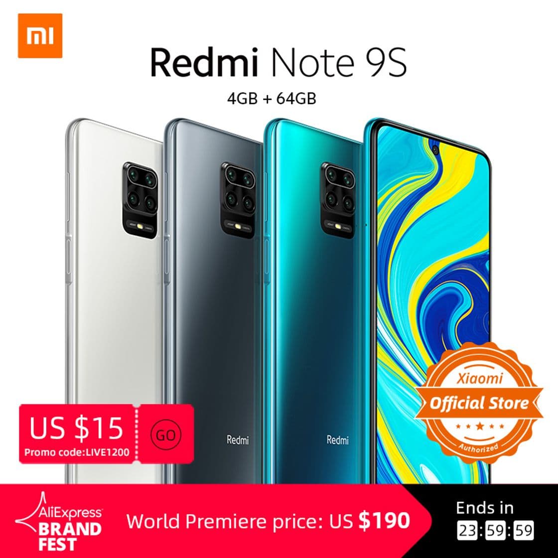 Electrónica Redmi Note 9S - Smartphone con Pantalla 6,67” FHD