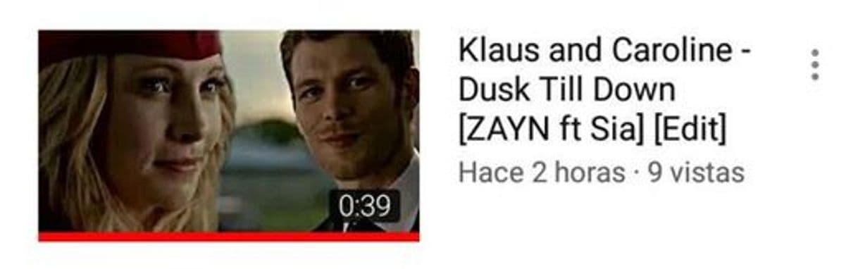 Fashion Klaus y Caroline - Dusk Till down [Zayn ft Sia] [Edit]