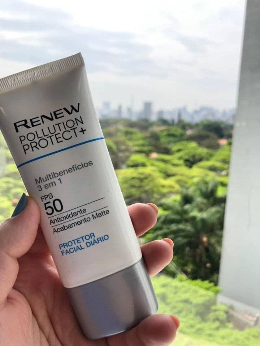 Fashion Protetor Facial Diário Renew Pollution Protect+ FPS 50 - 50 